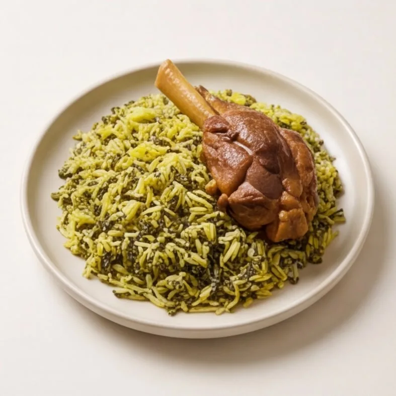 باقالی پلو با ماهیچه گوسفندی