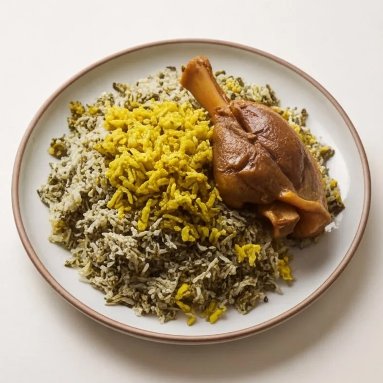 باقالی پلو با ماهیچه